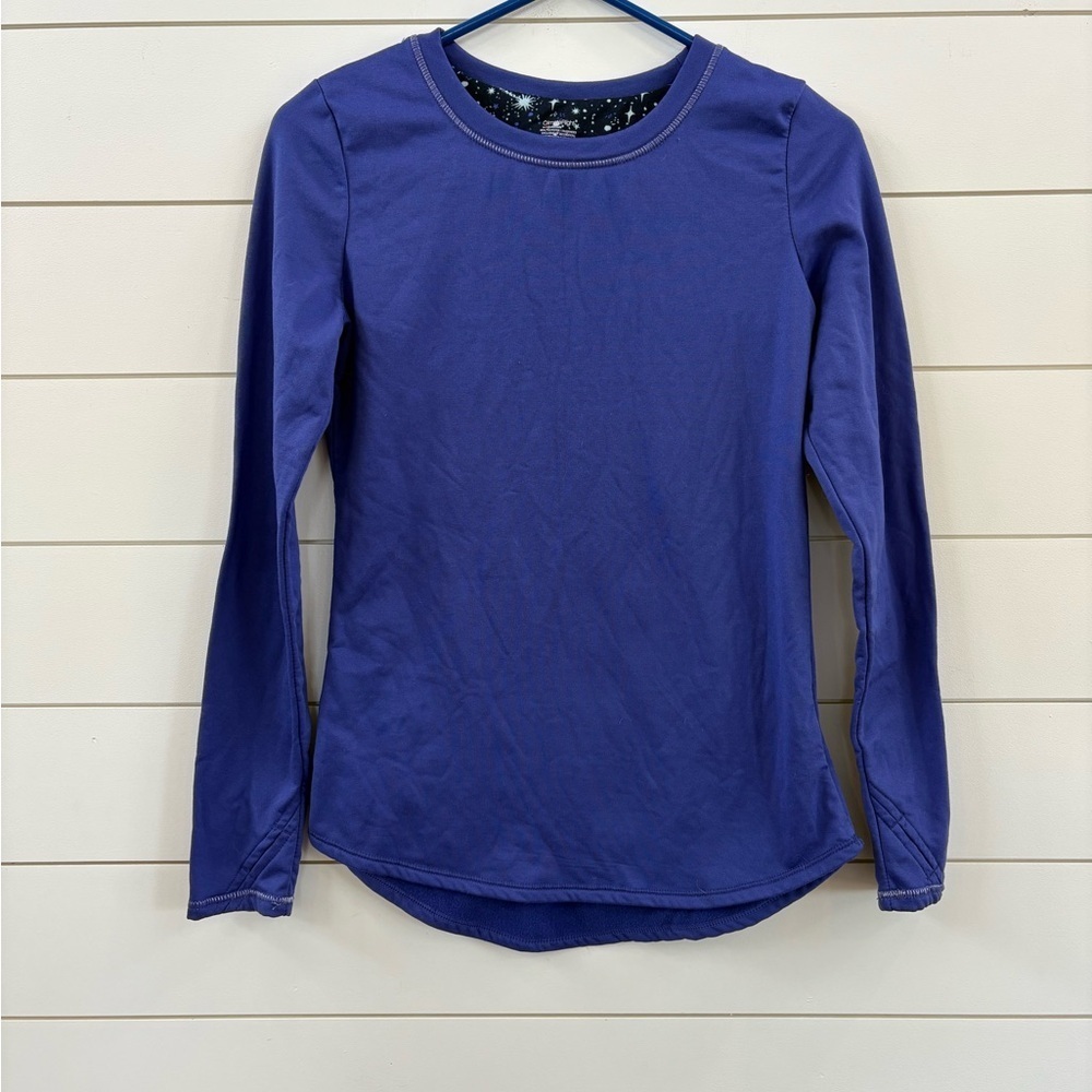 Cuddl Duds Climate Right Long Sleeve Purple Top
